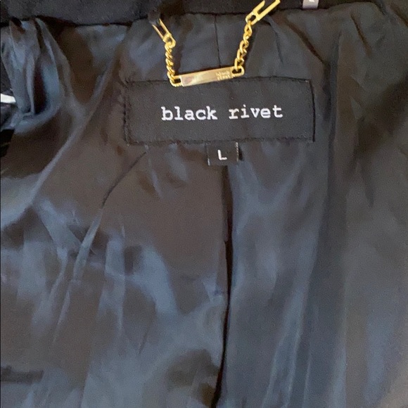 Black Rivet Coat - Picture 5 of 8
